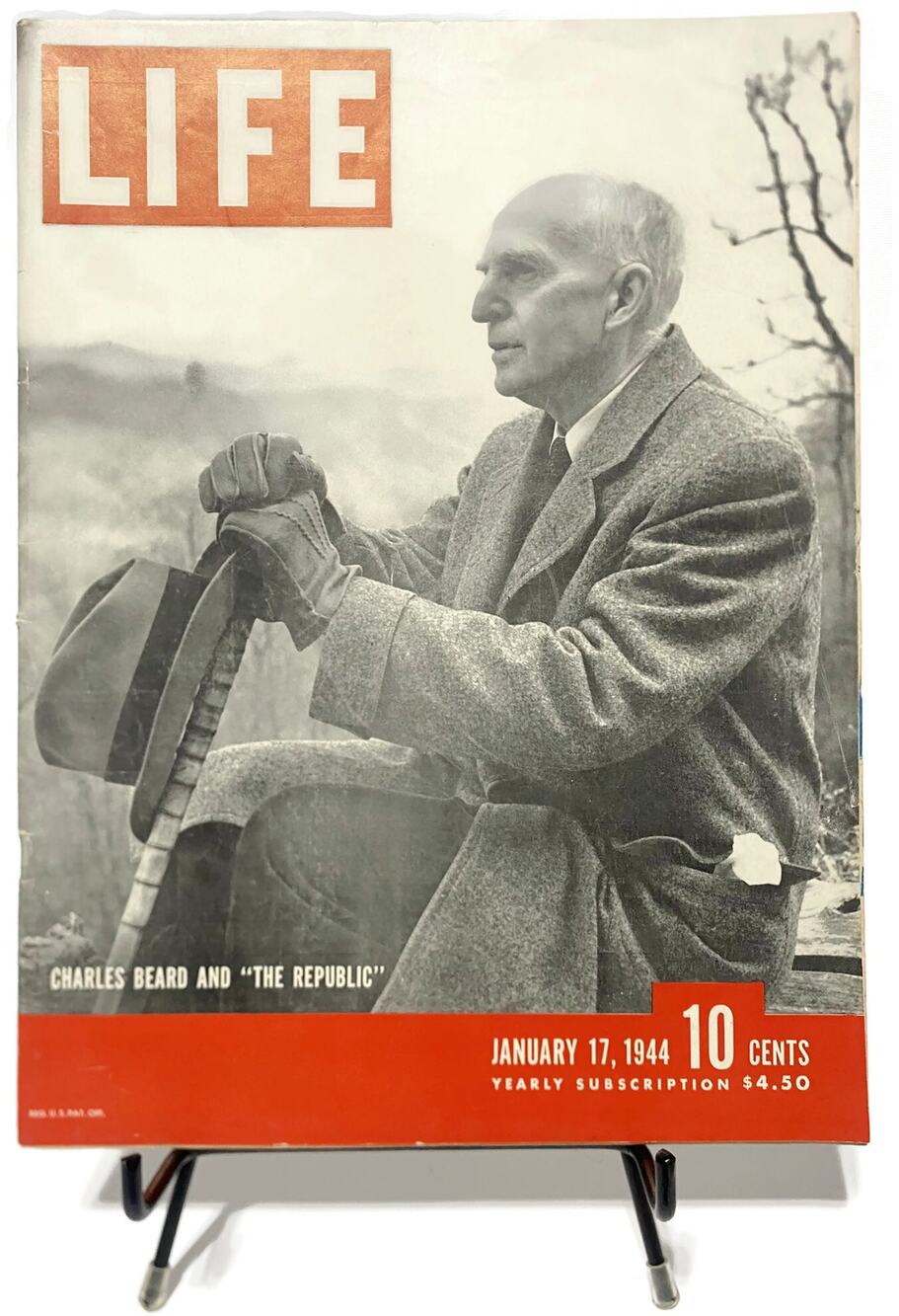 LIFE Magazine January 17 1944 Charles Beard The Republic WWII Vintage Ads